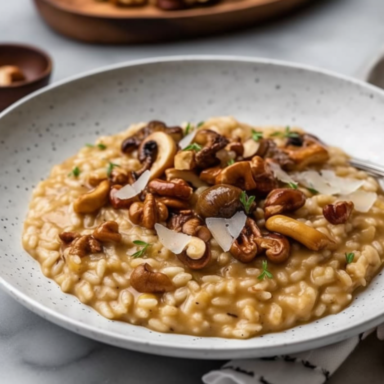 Truffle Delight Risotto with Cremini and Chanterelle Mushrooms