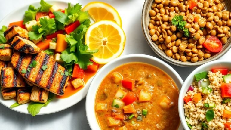 High protein lunch meals