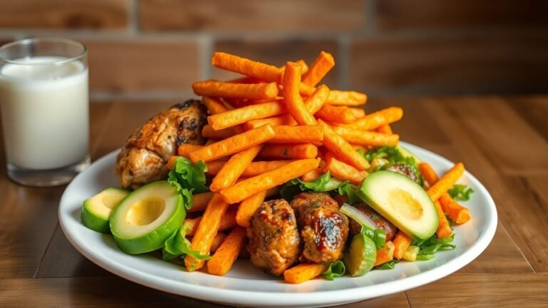 High calorie meal for weight gain and muscle mass.