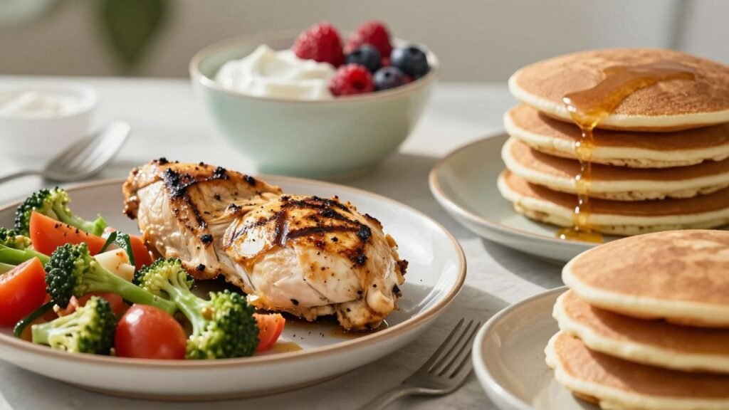 Healthy high-protein meals for a nutritious day.