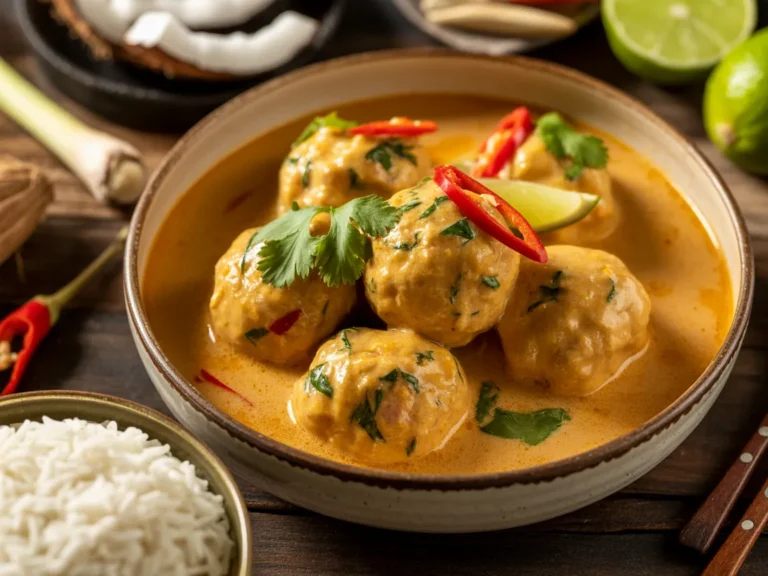 Thai Coconut Curry Chicken Meatballs You Will Crave Every Week